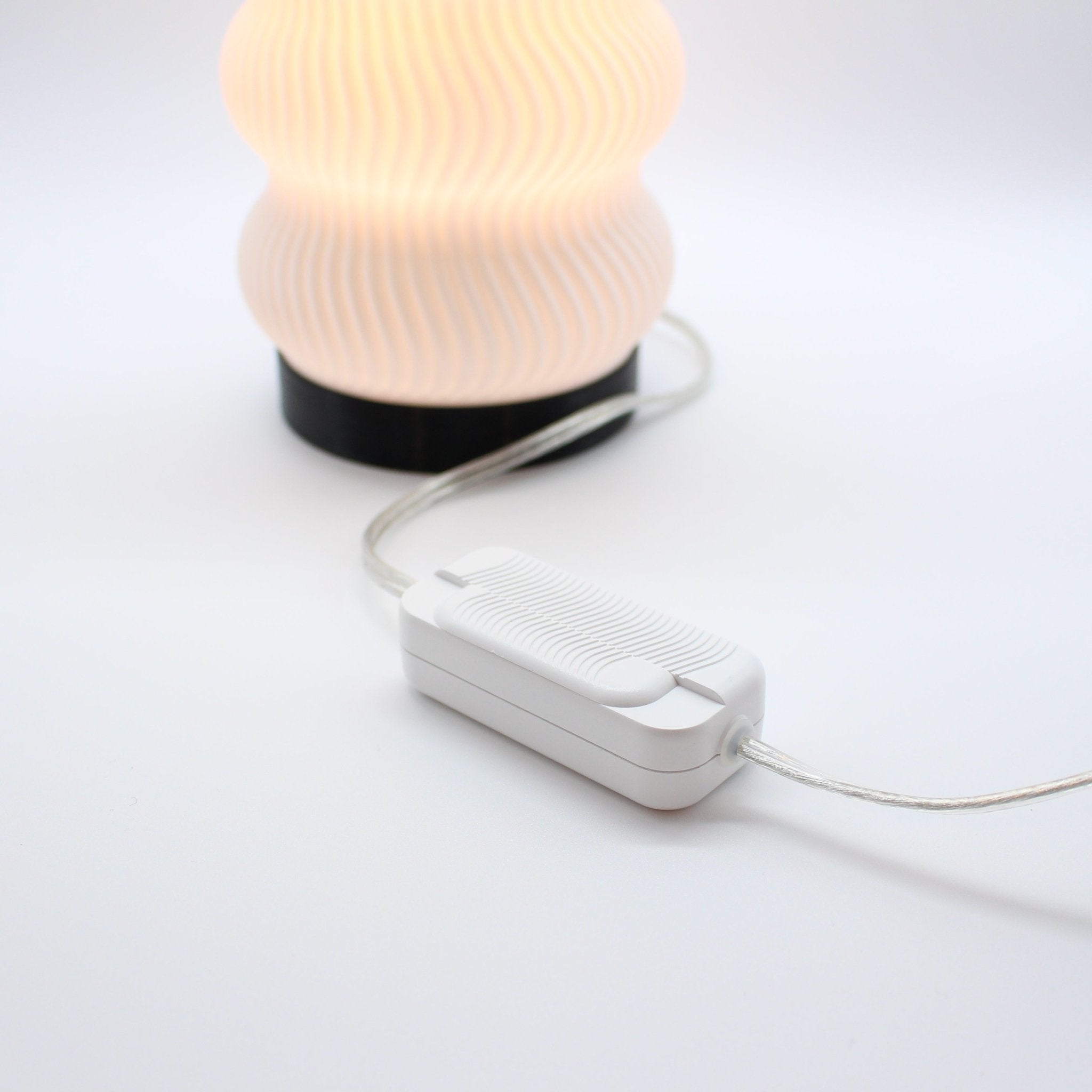 Kyma Table Lamp Dimmer Switch, 3D Printed Recycled Plastic, Deme Design