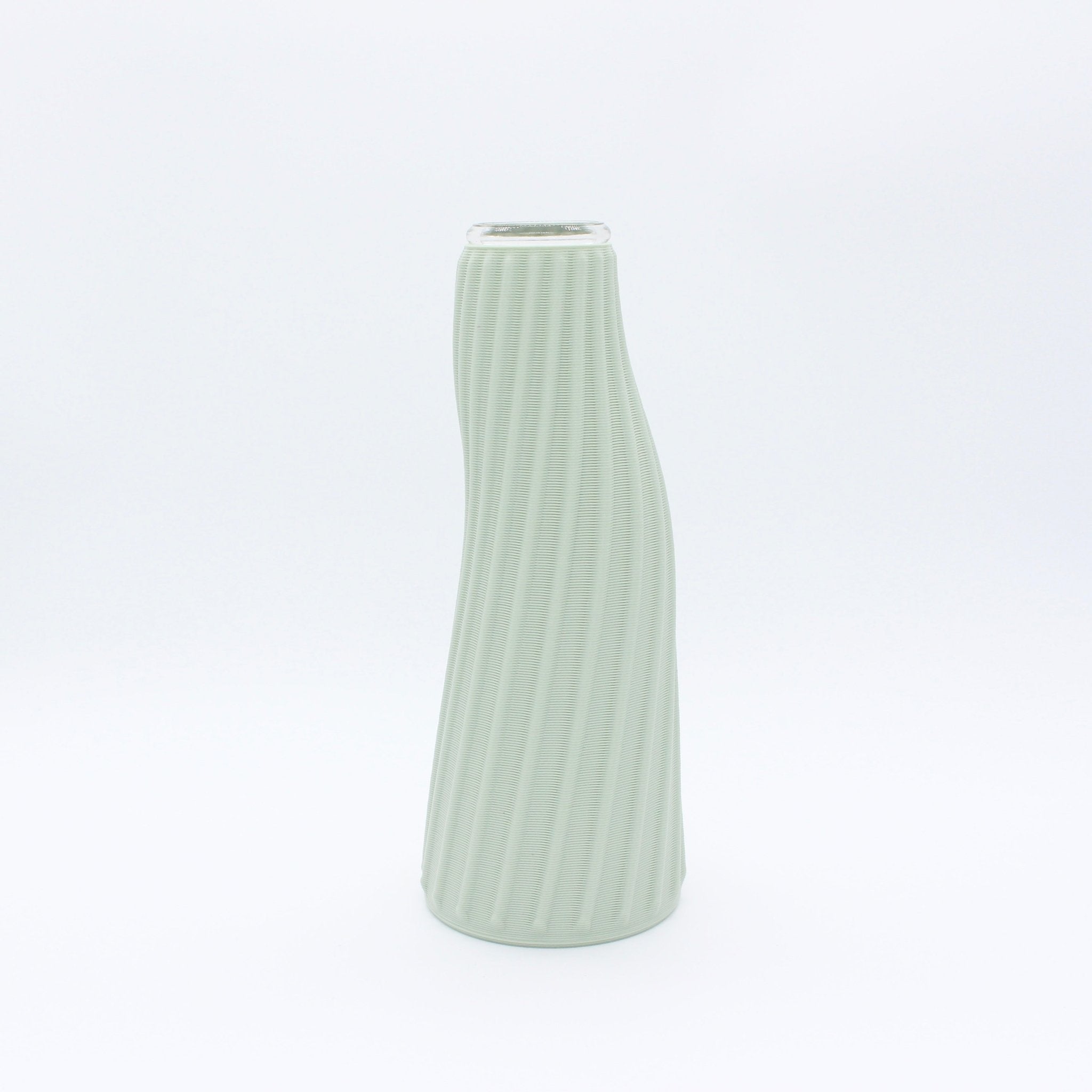 Gerno Vase Sage, 3D Printed Recycled Plastic, Deme Design #color_sage