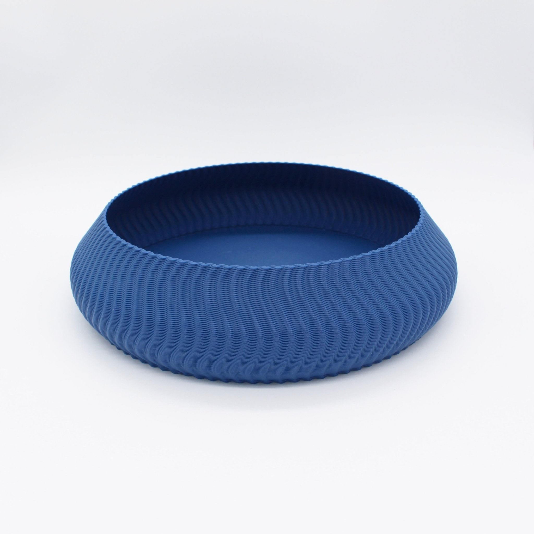 Kyma Bowl Cobalt, 3D Printed Recycled Plastic, Deme Design #color_cobalt