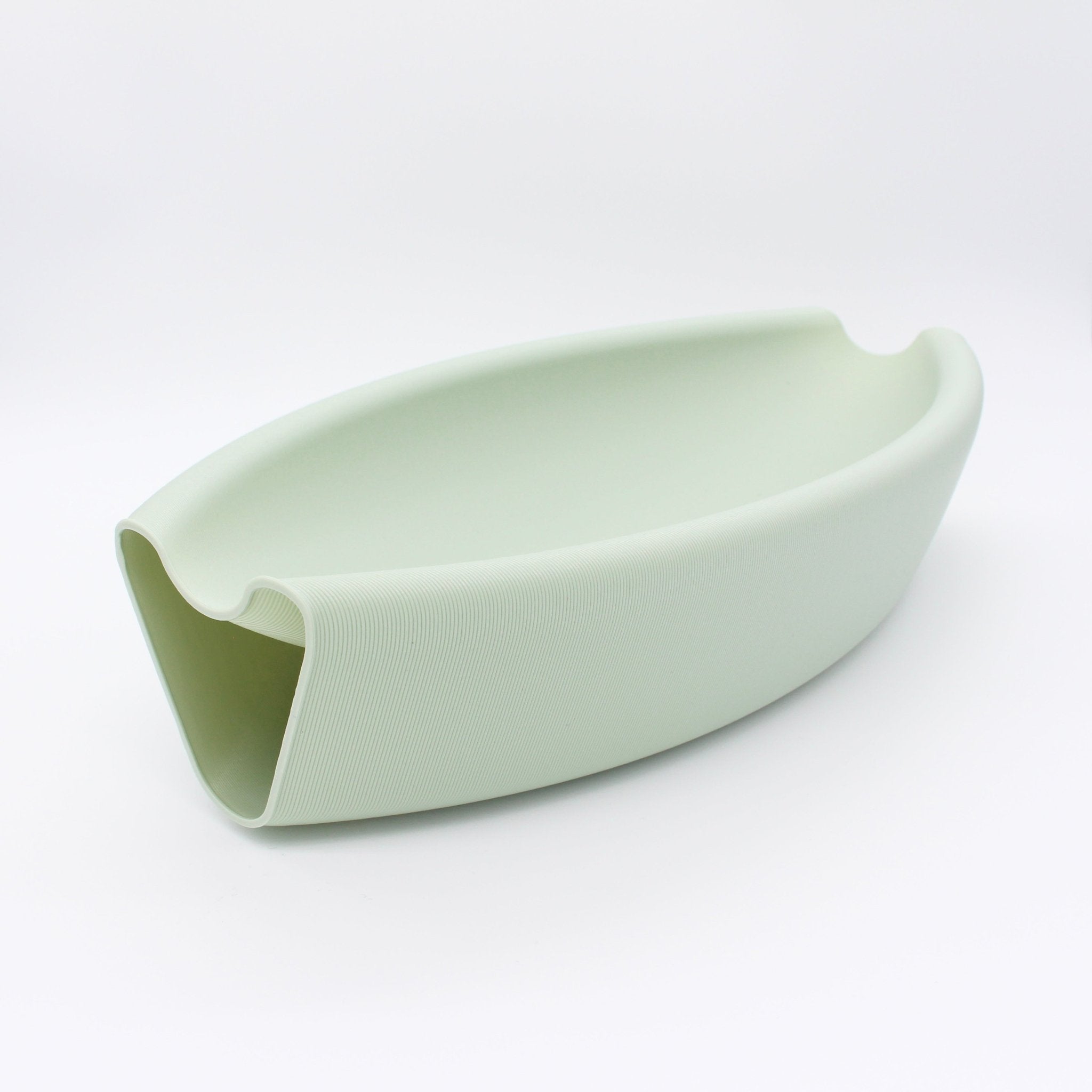 Aera Bowl Sage, 3D Printed Recycled Plastic, Deme Design #color_sage